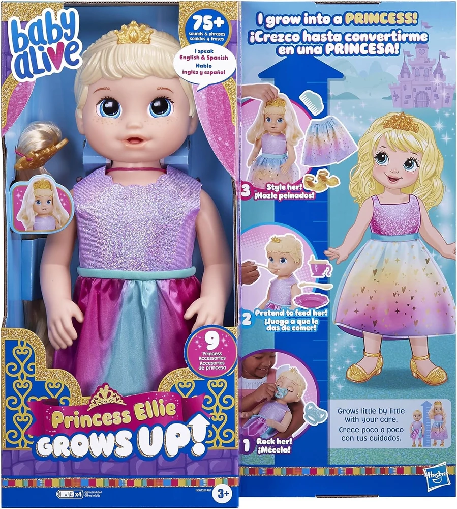 Hasbro Lėlė Baby Alive Princess Ellie Grows Up F5236