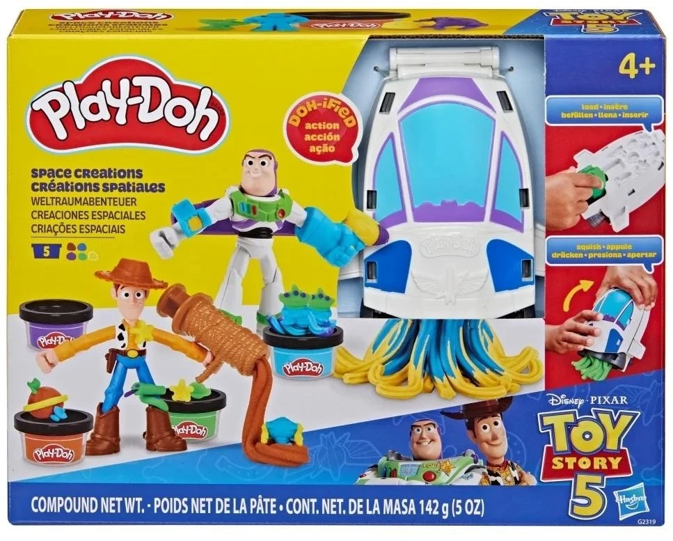 Hasbro PLAY-DOH Žaidimų rinkinys „Žaislų istorija: kosminiai kūriniai“