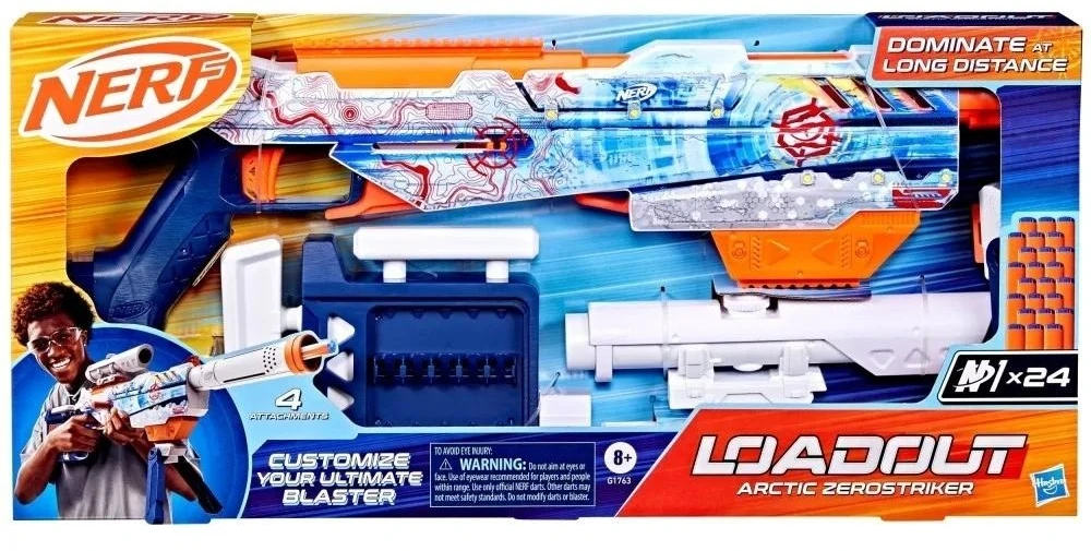 Žaislinis šautuvas Nerf Loadout Artic Zerostriker