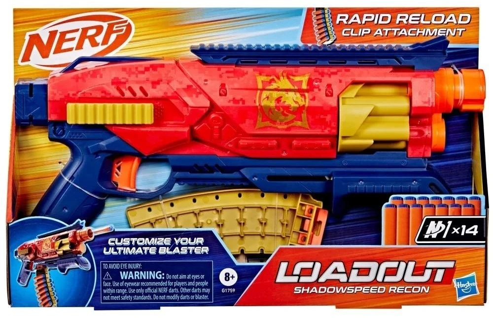 Žaislinis šautuvas Nerf Loadout Blaster Shadowspeed Recon