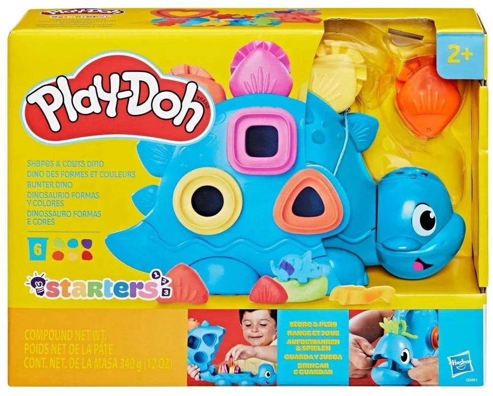 PLAY-DOH žaidimų rinkinys Formos ir spalvos Dino