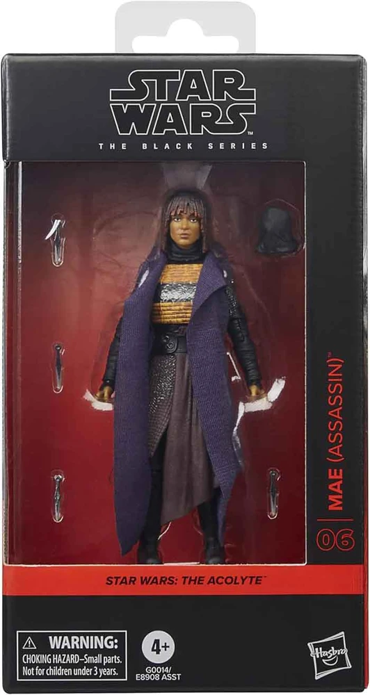 Hasbro Star Wars Juodas Series figūrėlė The Acolyte Mae Assassin