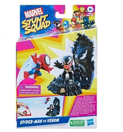 Hasbro Stunt Squad figūrėlių rinkinys Marvel Spider-Man vs Venom