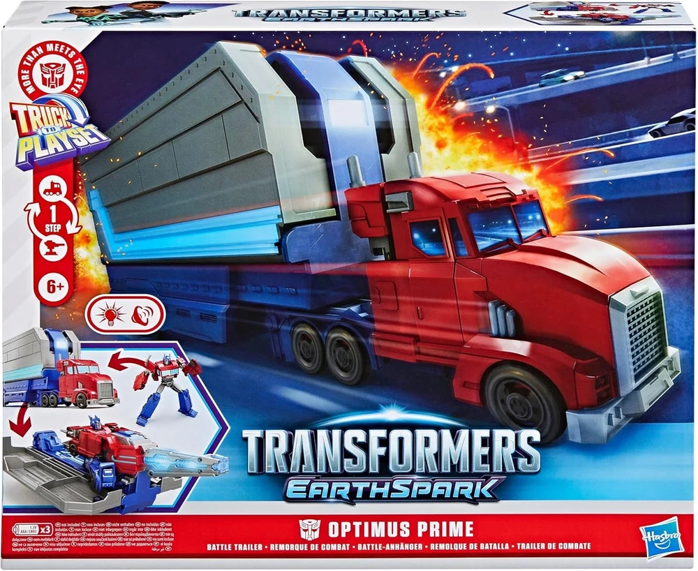 Hasbro TRANSFORMERS „Earthspark“ žaidimo rinkinio 2in1 mūšio anonsas
