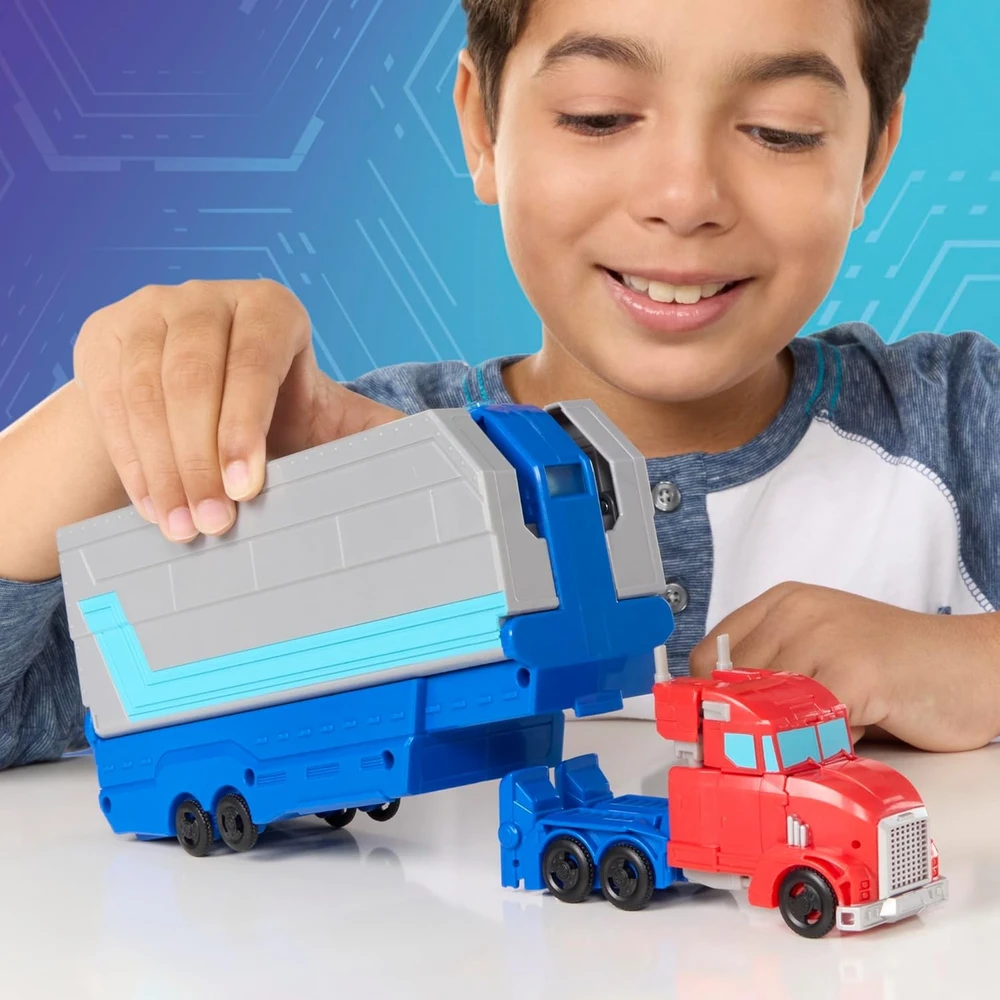 Hasbro TRANSFORMERS „Earthspark“ žaidimo rinkinio 2in1 mūšio anonsas
