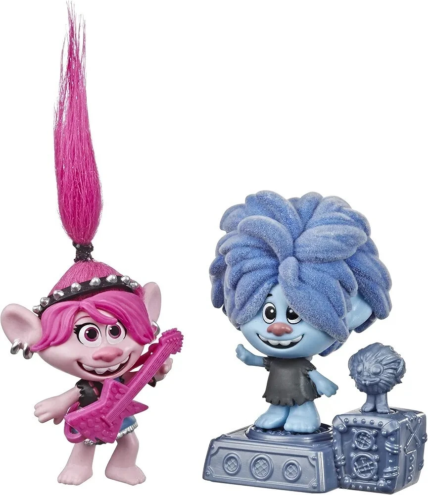 Hasbro Trolls World Tour bobblehead figūrėlės Rock City 2 vnt.
