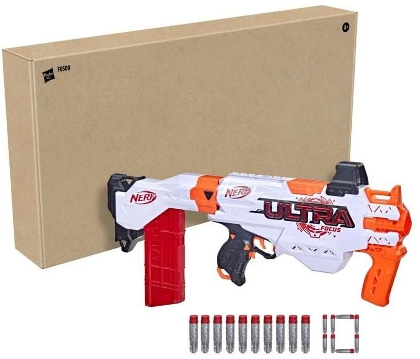 Hasbro Nerf Ultra Focus Big Gun rinkinys + ZA5182 putų polistirolo kulkos