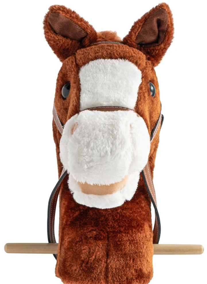 Hobby Horse su garsu ir ratais Bruno Baby Mix Brown
