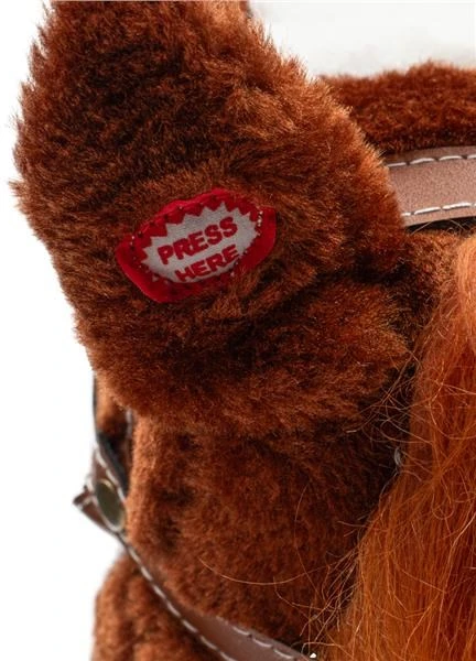 Hobby Horse su garsu ir ratais Bruno Baby Mix Brown