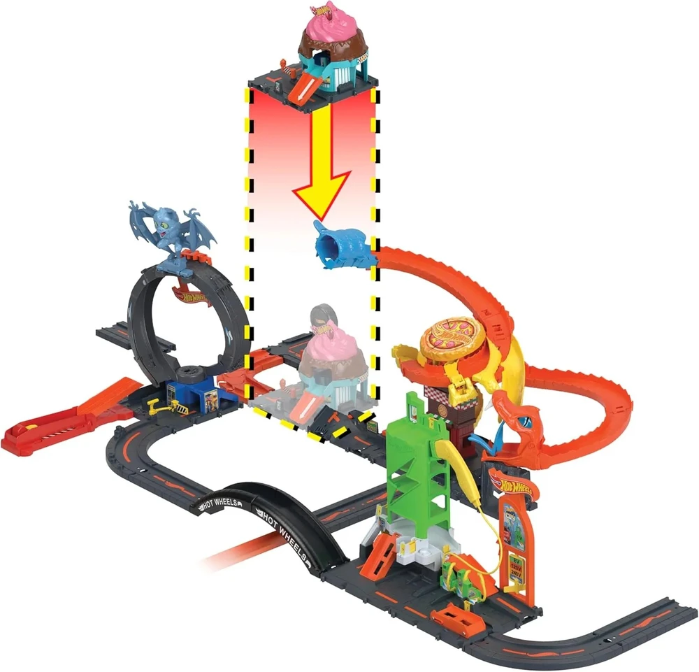 Hot Wheels miesto ledų sūkurys HTN77 Mattel