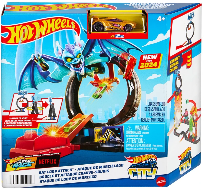 Mattel HOT WHEELS CITY rinkinys – Šikšnosparnio padanga (HTN78)