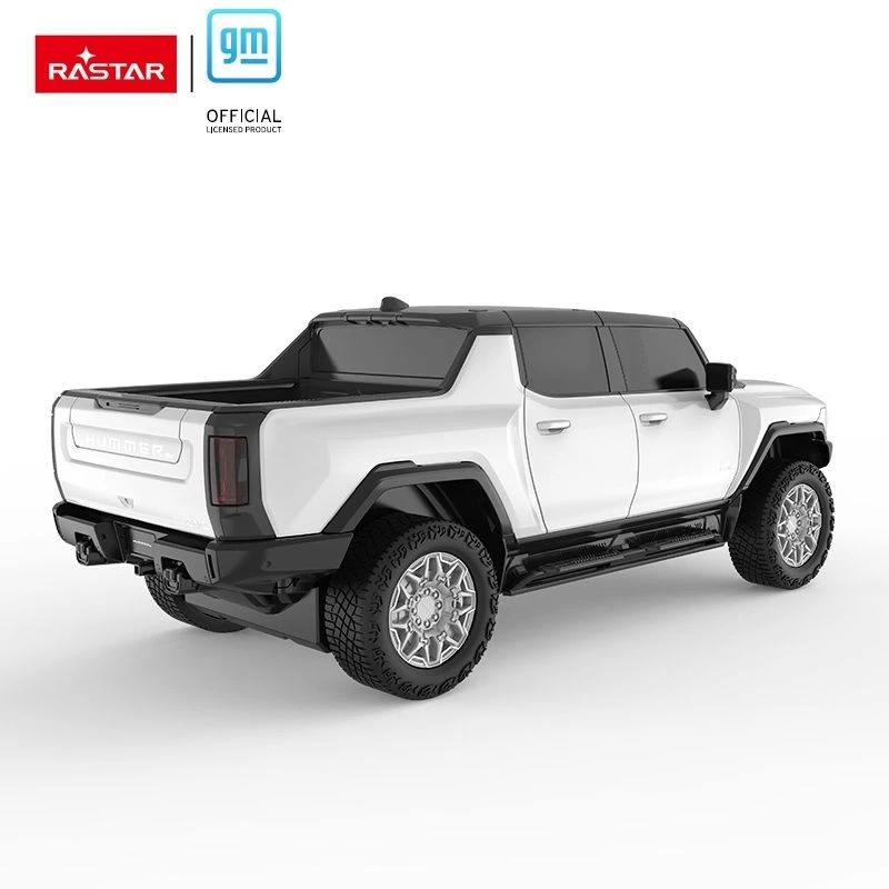 Hummer EV mastelis 1:26 Rastar 93100 valdomas baltas automobilis