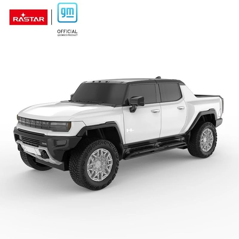 Hummer EV mastelis 1:26 Rastar 93100 valdomas baltas automobilis
