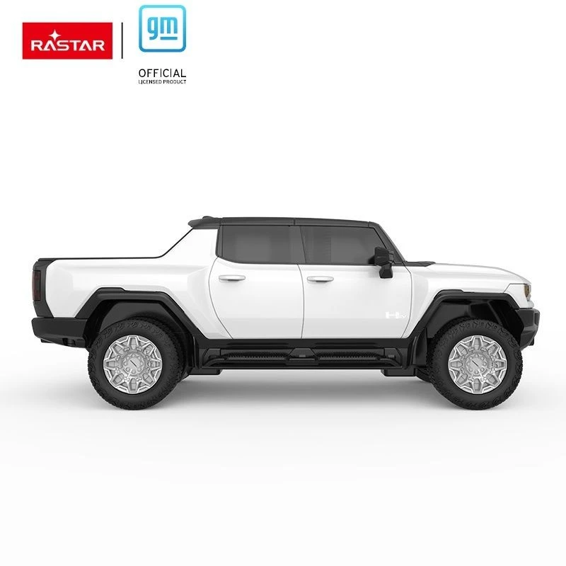Hummer EV mastelis 1:26 Rastar 93100 valdomas baltas automobilis