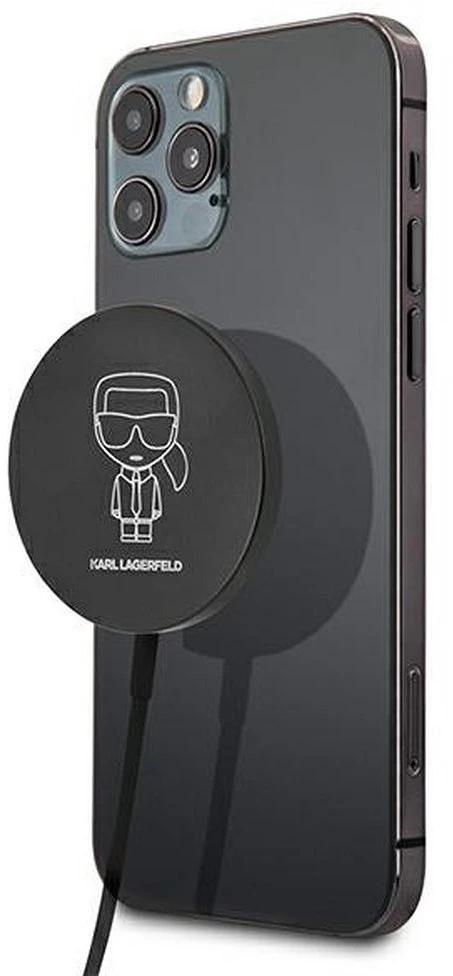 Karl Lagerfeld indukcinis įkroviklis KLCBMSIKBK 15W MagSafe