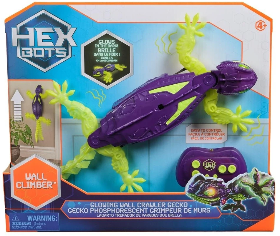 HEX BOTS Interaktyvus sienomis laipiojantis gekonas