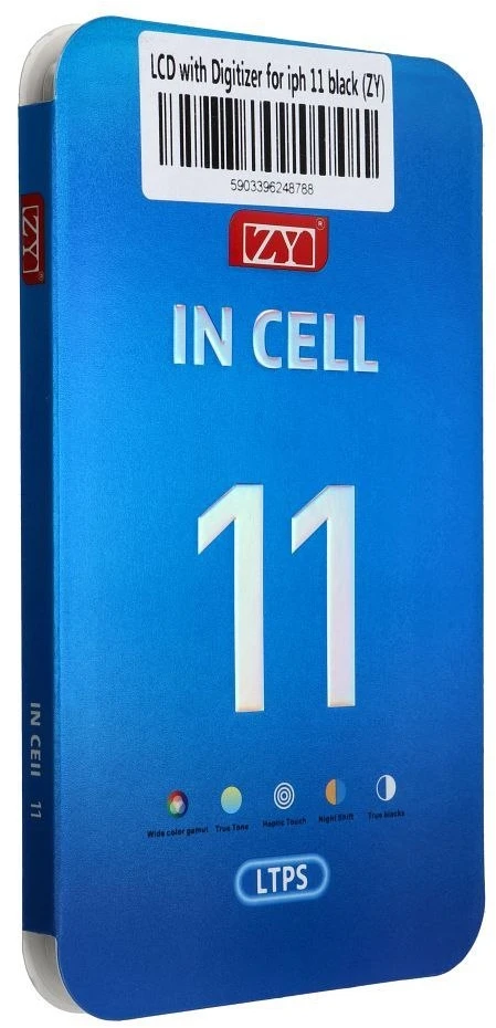 LCD ekranas iPhone 11 su skaitmenintuvu, juodas (ZY-LTPS), perkeliamas IC