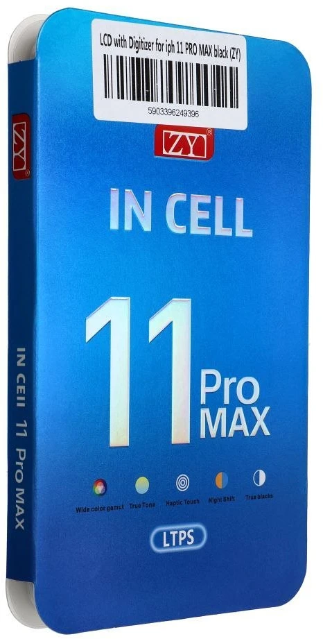 LCD ekranas iPhone 11 Pro Max su skaitmeniniu keitikliu, juodas (ZY-LTPS), perkeliamas IC