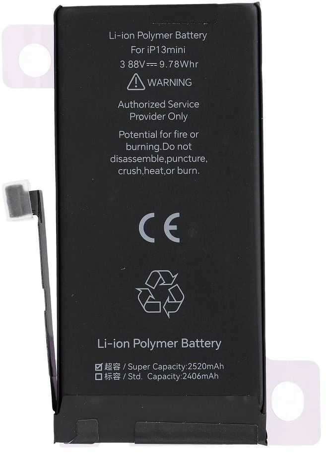 JCID diagnozuojama originali baterija, skirta „iPhone 13 Mini“ (didelės talpos)