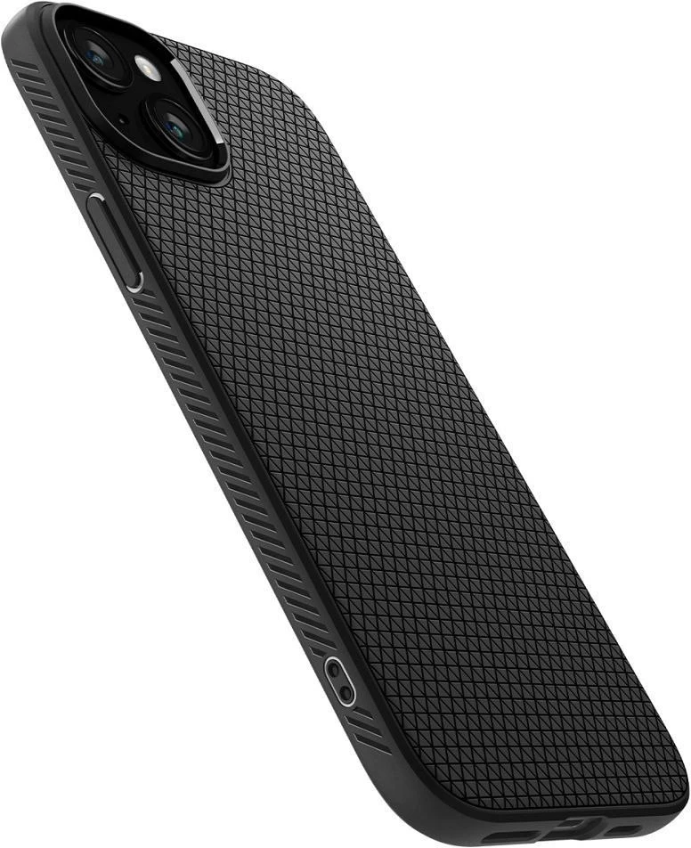 Dėklas Spigen Liquid Air for iPhone 15 Matte juodas