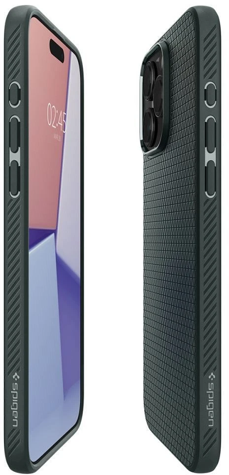 Spigen dėklas LIQUID AIR skirtas Apple iPhone 15 Pro Max abyss žalias