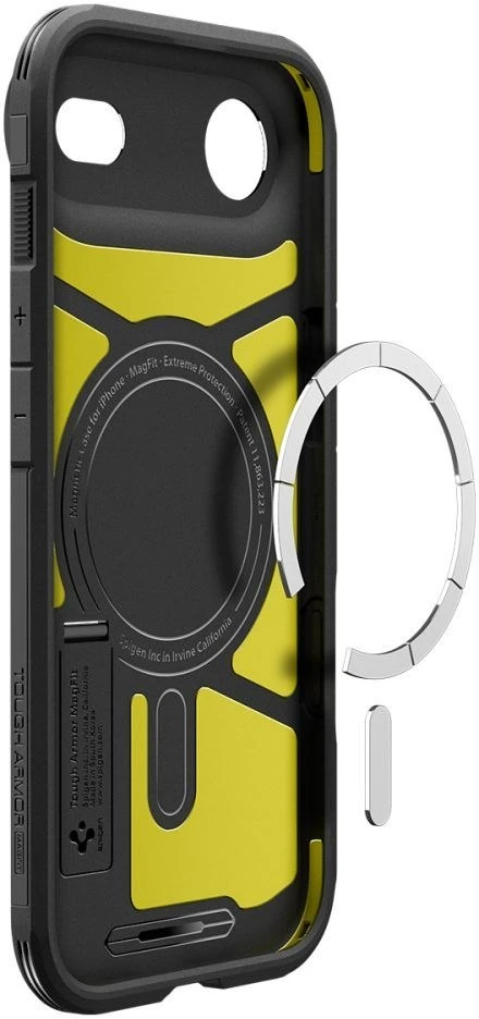 Spigen Tough Armor „T“ MagSafe dėklas skirtas iPhone 17 Air – juodos spalvos