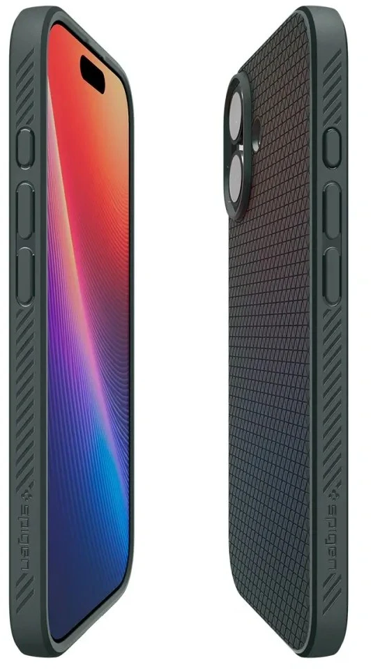 SPIGEN dėklas LIQUID AIR iPhone 17 abbys žalias