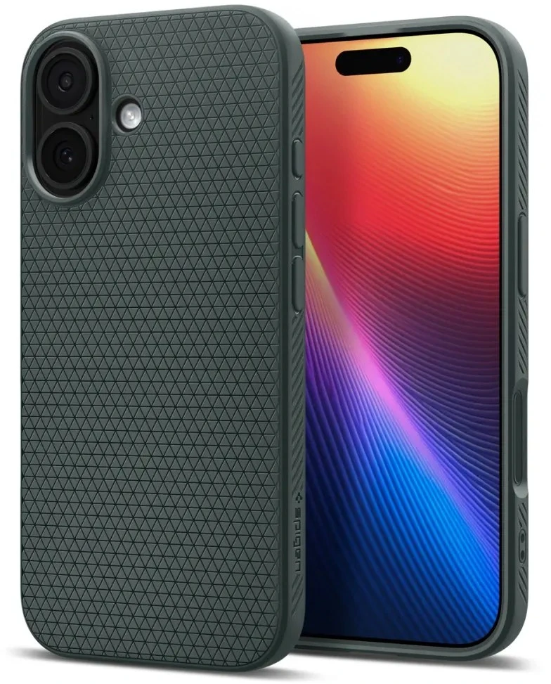 SPIGEN dėklas LIQUID AIR iPhone 17 abbys žalias