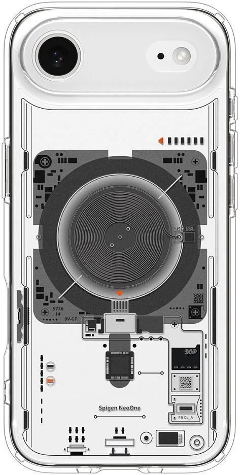 Spigen Ultra Hybrid MagSafe dėklas skirtas iPhone 17 Air Neo One – skaidrus