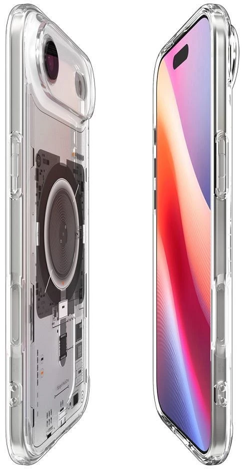 Spigen Ultra Hybrid MagSafe dėklas skirtas iPhone 17 Air Neo One – skaidrus