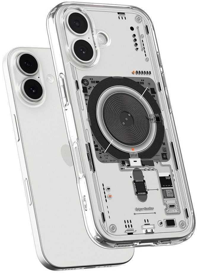 Spigen Ultra Hybrid MagSafe dėklas skirtas iPhone 17 Neo One – skaidrus