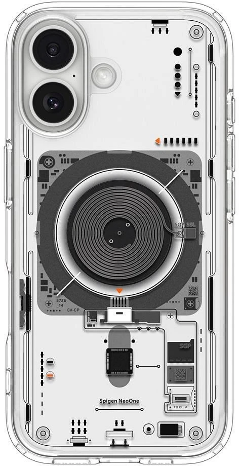 Spigen Ultra Hybrid MagSafe dėklas skirtas iPhone 17 Neo One – skaidrus