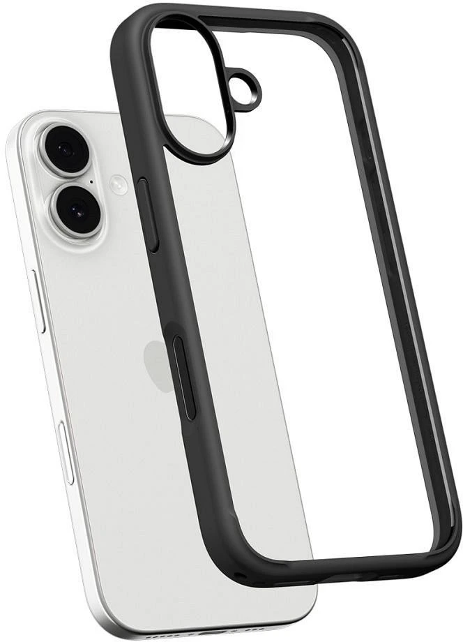 Dėklas Spigen Ultra Hybrid, matte juodas - iPhone 17