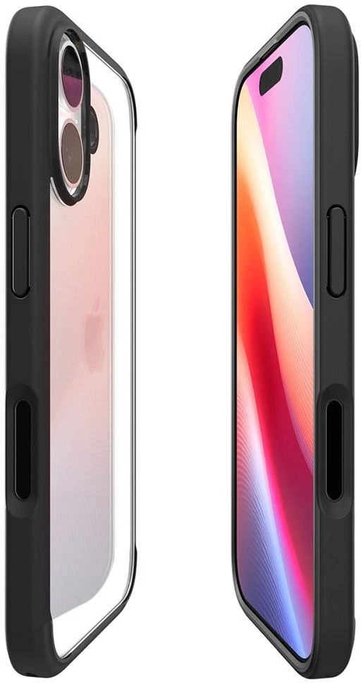 Dėklas Spigen Ultra Hybrid, matte juodas - iPhone 17