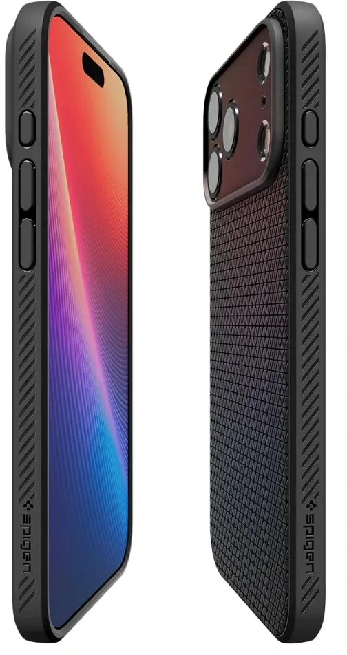 Dėklas SPIGEN case LIQUID AIR for IPHONE 17 Pro matte juodas