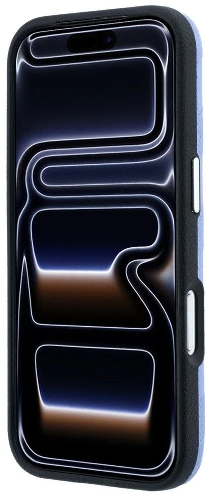 Karl Lagerfeld dėklas IPHONE 18 Pro/17 Pro suderinamas su MagSafe (Mono Resin Logo) šviesiai mėlynas