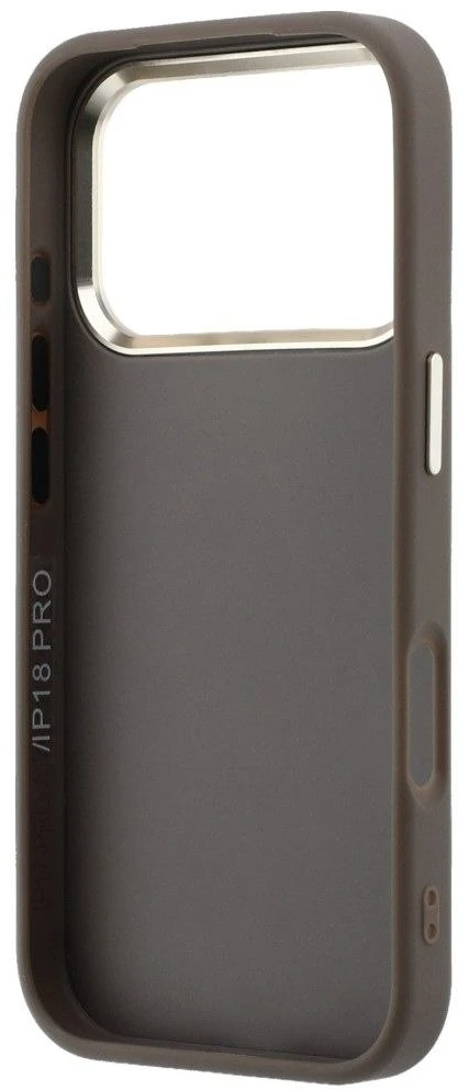 Dėklas Guess 4G & Big Resin Logo skirtas iPhone 18 Pro / iPhone 17 Pro rudas
