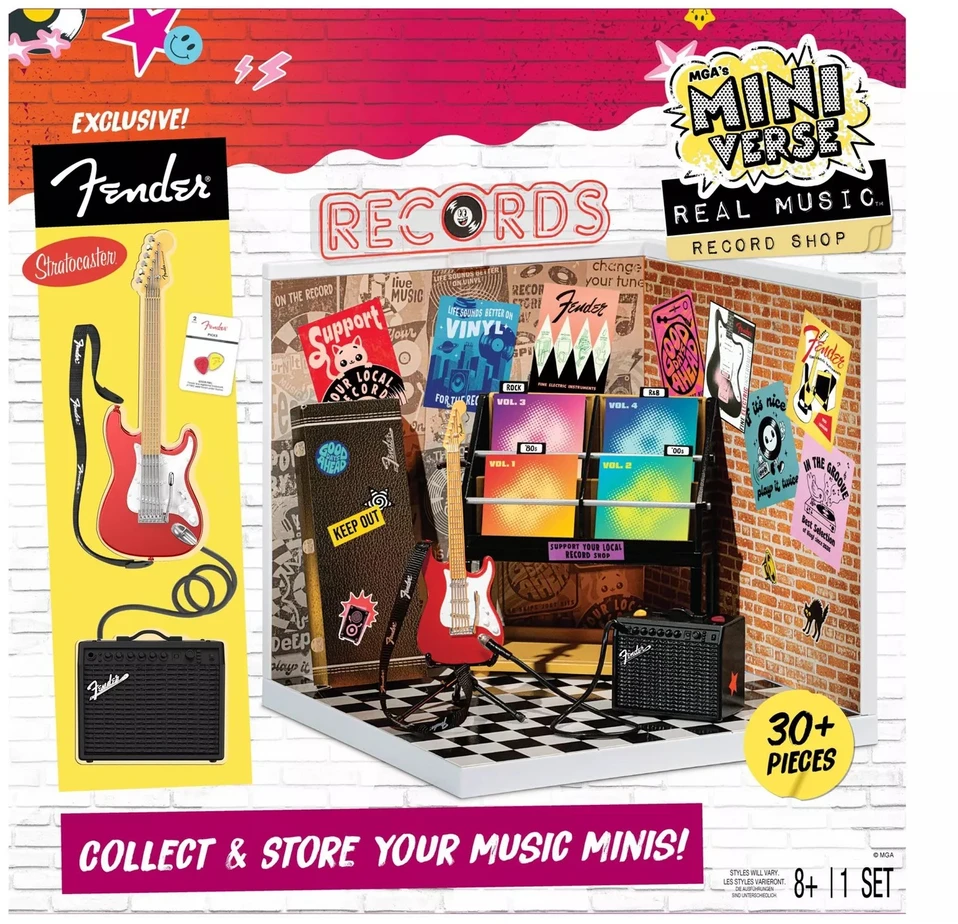 MGA's Miniverse žaislinė vinilinių plokštelių parduotuvė 253136-EUC