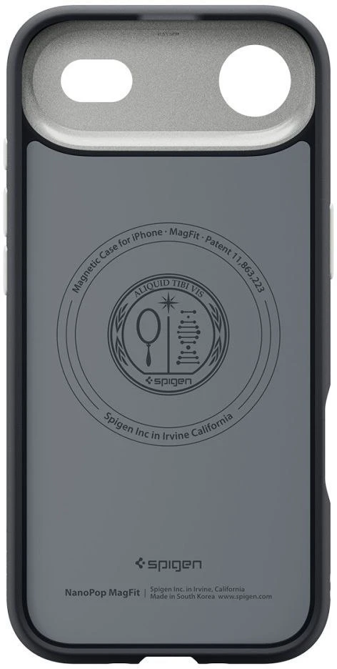 Spigen Nano Pop MagSafe dėklas skirtas iPhone 17 Air – juodos spalvos