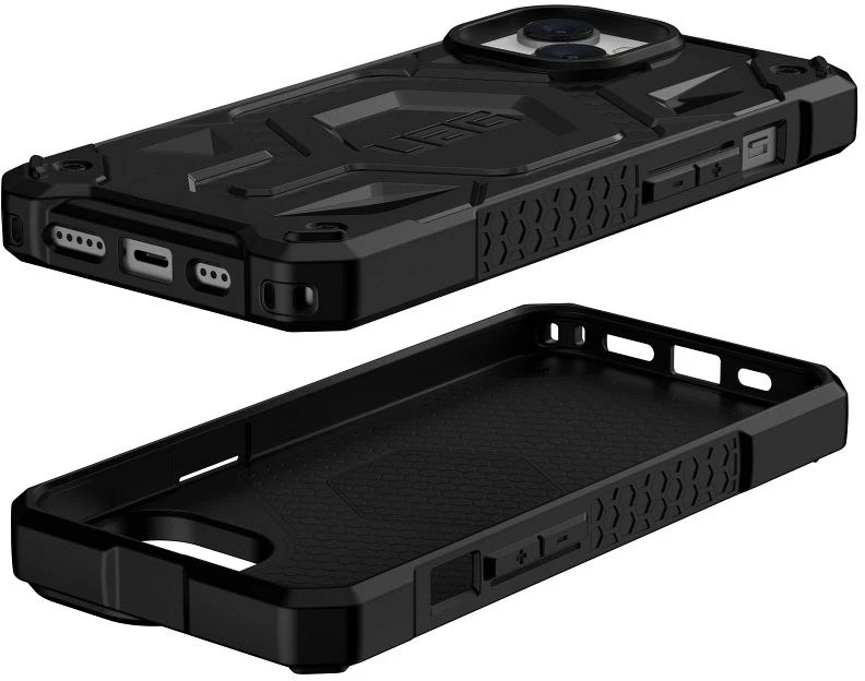 UAG Urban Armor Gear dėklas MONARCH, suderinamas su „MagSafe“, skirtas IPHONE 14 Plus, anglies pluošto