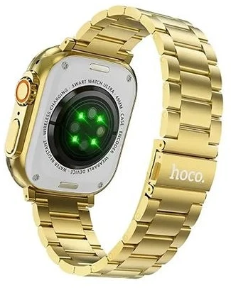 Išmanusis laikrodis Hoco 1,96" TFT with call function Y12 Ultra titanium auksinis [EOL]