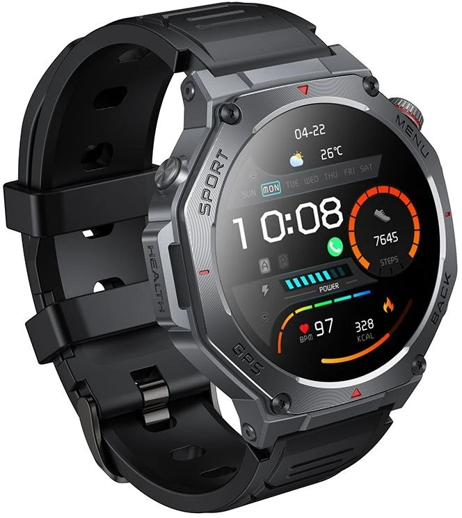 Išmanusis laikrodis Hoco 1,43" AMOLED GPS with call function Y37 juodas