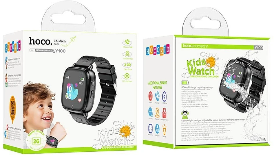 Išmanusis laikrodis for kids Hoco 1,44" 2G with call function Y100 juodas