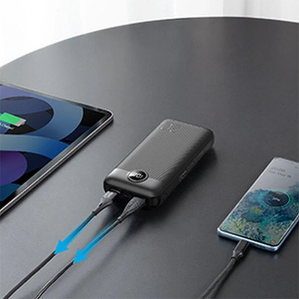 Powerbank Veger L20S (VP2039PD / W2039PD) PD QC3.0 2A 20W 20000 mAh baltas