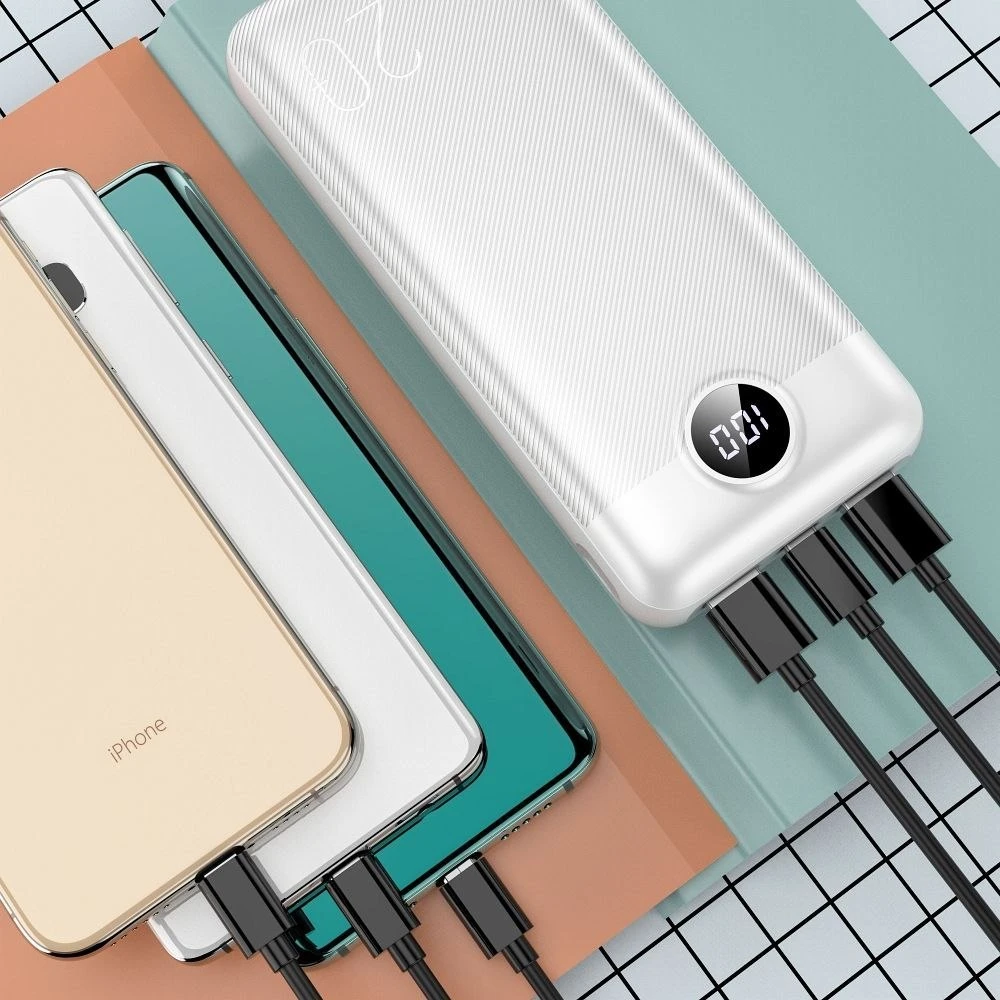 Powerbank Veger L20S (VP2039PD / W2039PD) PD QC3.0 2A 20W 20000 mAh baltas