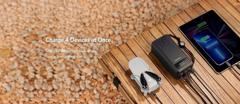 Powerbank Veger Tank Lite (W5001) PD QC3.0 5A 22,5W 50000 mAh juodas