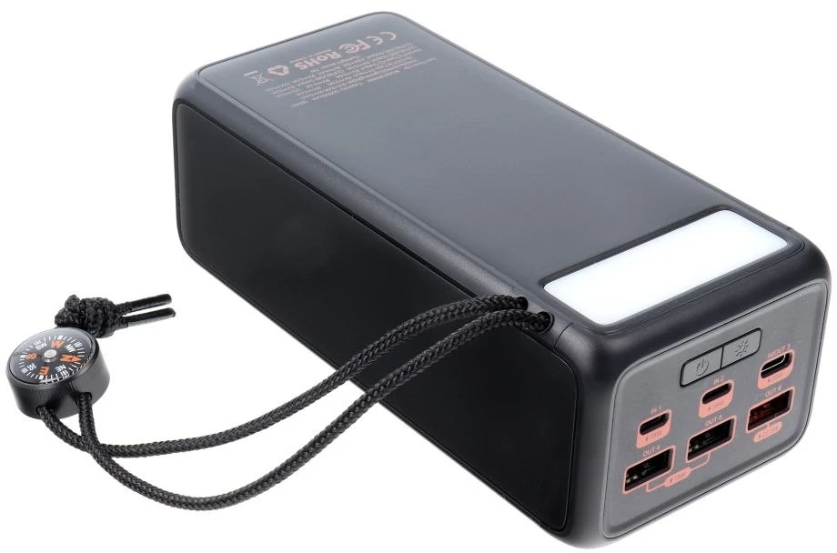 Powerbank Veger Tank Lite (W5001) PD QC3.0 5A 22,5W 50000 mAh juodas