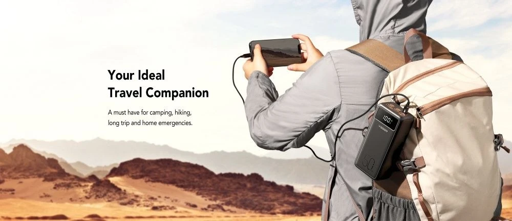 Powerbank Veger Tank Lite (W5001) PD QC3.0 5A 22,5W 50000 mAh juodas