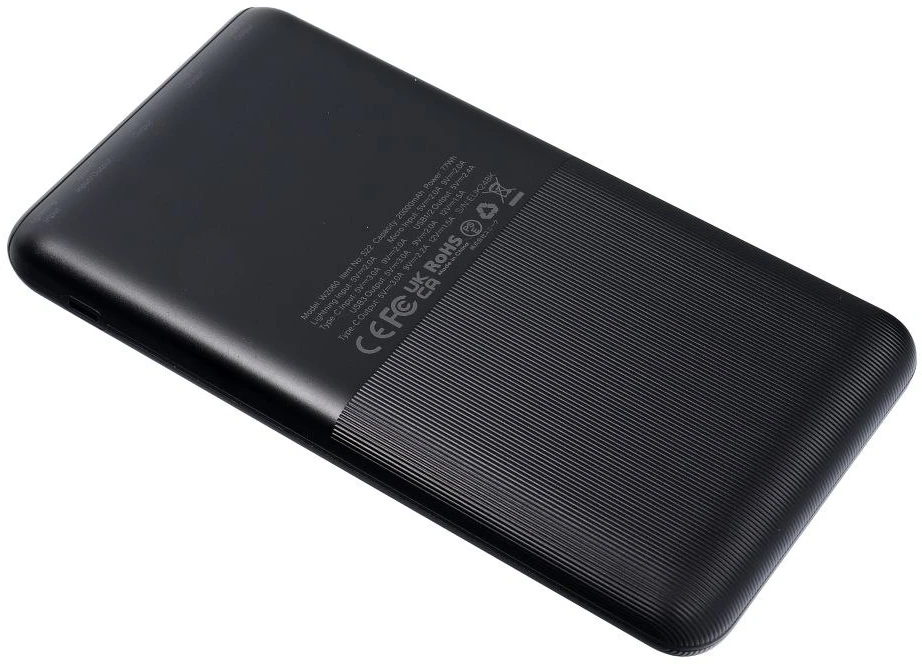 Powerbank Veger (W2060) PD QC3.0 3A 20W 20000 mAh juodas