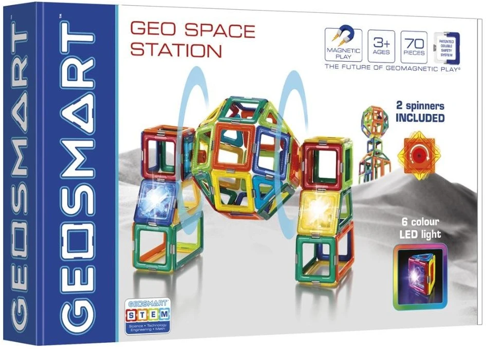Iuvi Games GEOSMART magnetinis konstruktorius su RC GeoSpace Station 70 pcs., GEO401